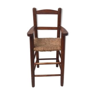 Chaise haute pour enfant années 60