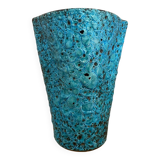 According to SCHEURICH, JASBA or BAY KERAMIK, blue enamelled vase