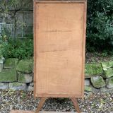 Chiffonnier vintage en rotin et pieds compas 1950