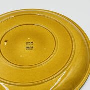 Vintage speckled yellow Palma plate Boch La Louvière