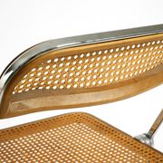 1970s Plia folding chair with Vienna cane by Giancarlo Piretti for Castelli