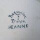 Round plate Badonviller model Jeanne