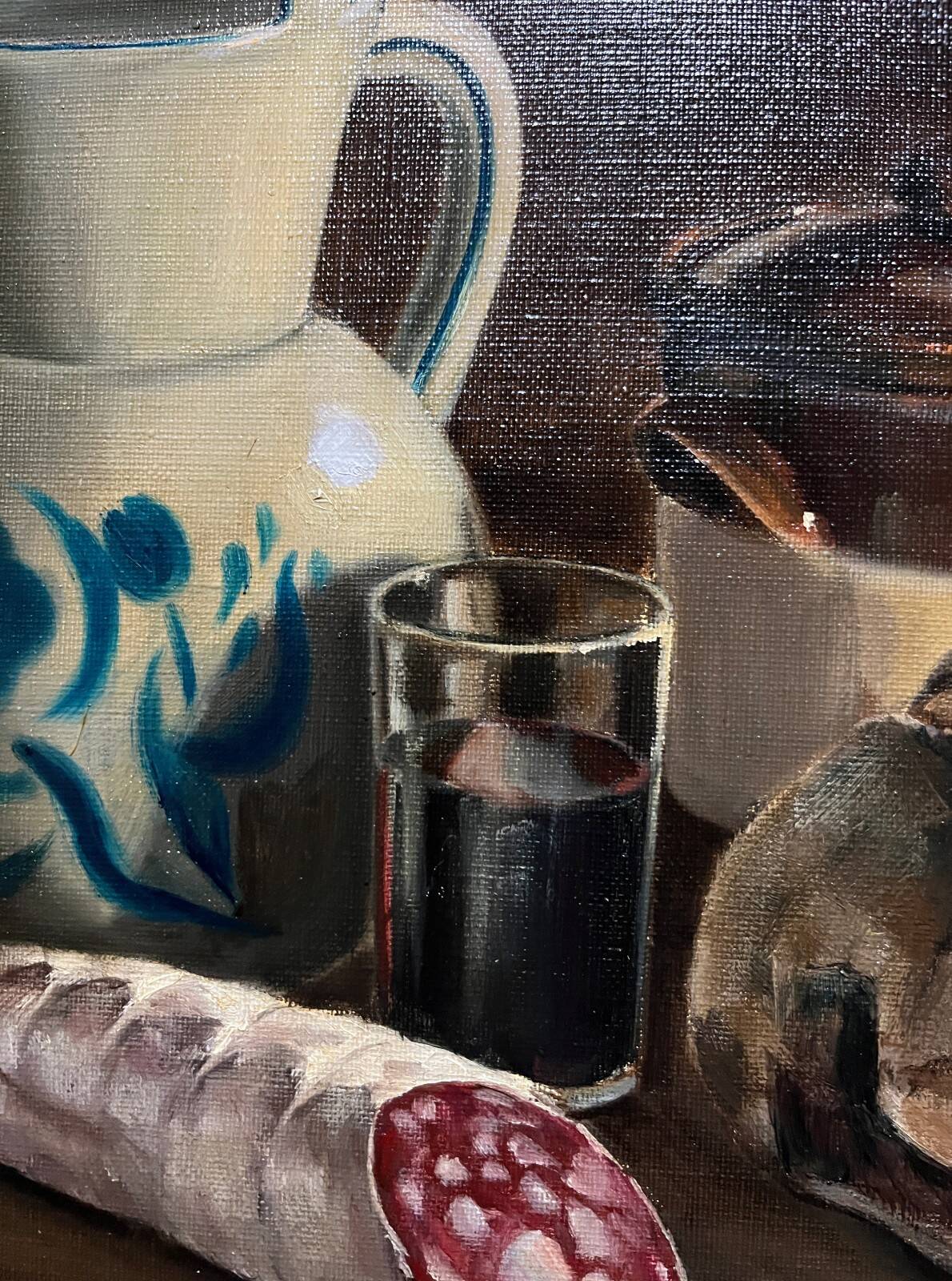 Tableau HST "Still Life: the Snack" by Dell'Aria (20th century)