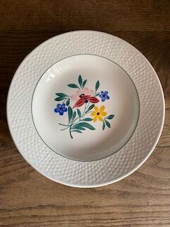 Lot of 6 hollow plates Sarreguemines