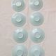 8 Art Deco Opaline Glass Coffee Cups and Saucers "The Economy"