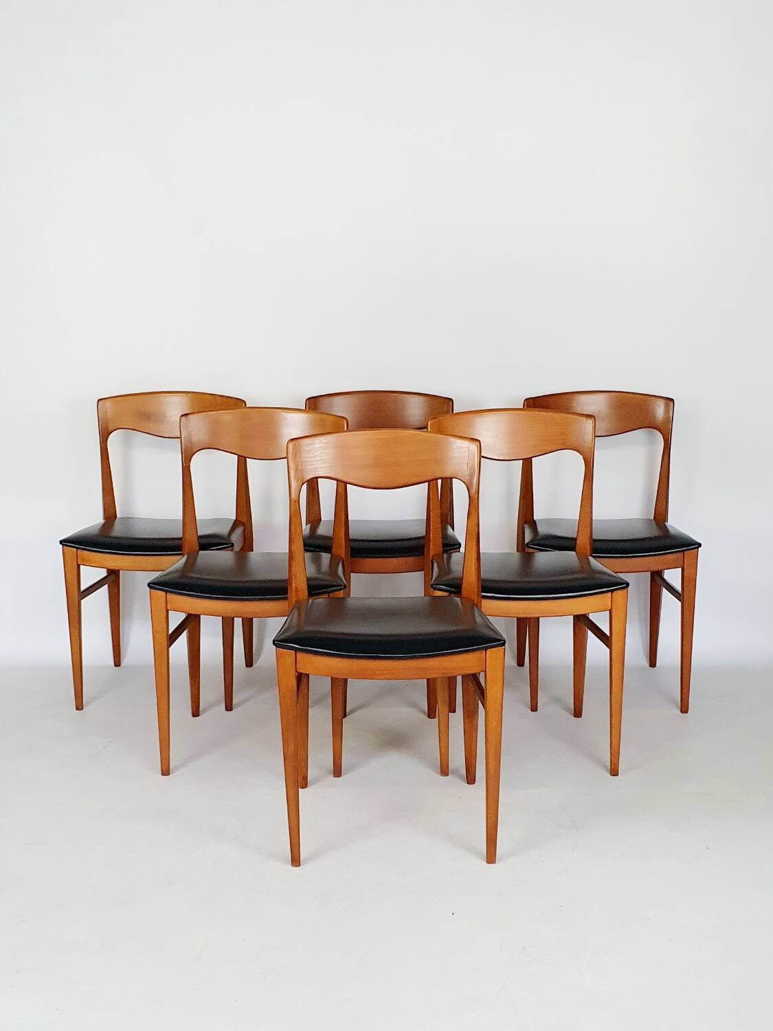 Serie de 6 chaises scandinaves