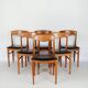 Serie de 6 chaises scandinaves