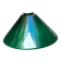 Green glass lampshade
