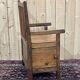 Rustic fir fireplace bench early 20th century