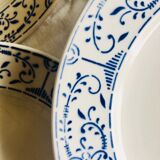 Five plates to desserts of the royal factory of Belgium nimy