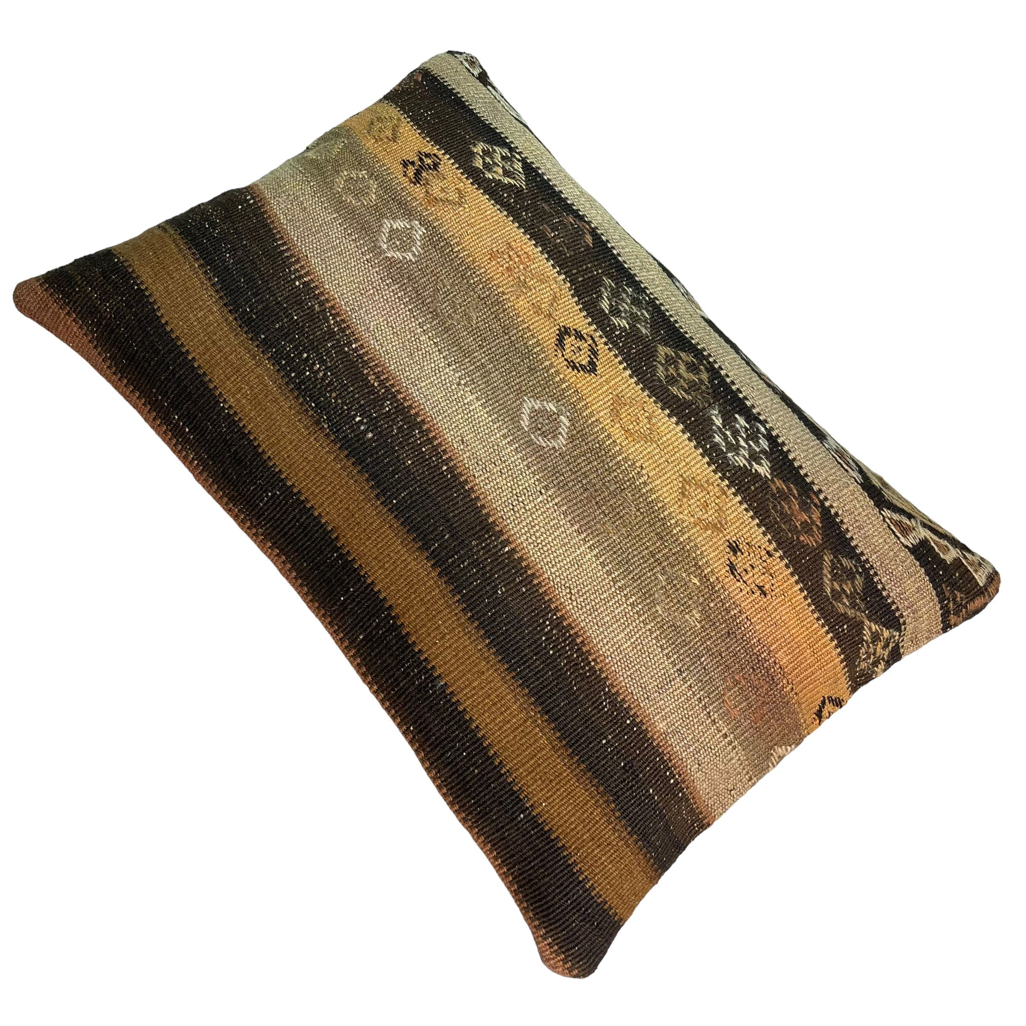 Housse de coussin kilim vintage turque faite à la main