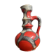 Red fat lava vase by Jopeko model 7201-21