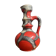 Red fat lava vase by Jopeko model 7201-21