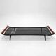 Daybed Auping Cleopatra by Dick Cordemeijer, black steel and teak, 1950s