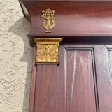 Large Empire Style Mahogany Mirror - H 2m33