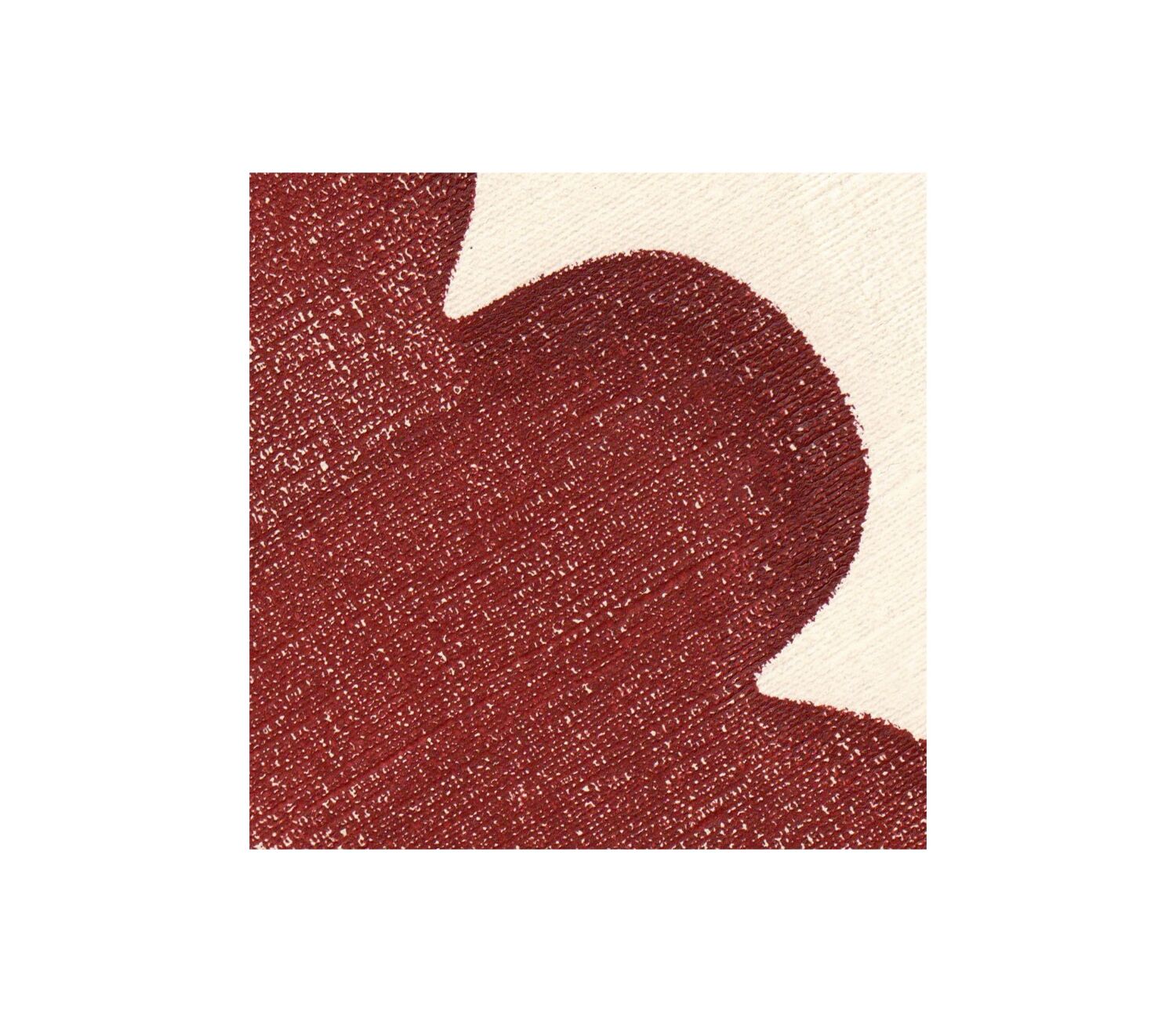 Duo de peintures sur papier - terracotta foncé - signées Eawy
