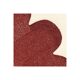 Duo de peintures sur papier - terracotta foncé - signées Eawy
