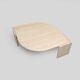 Vintage 'teardrop' travertine coffee table, Italy, 1970s.