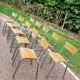 Lot de 10 chaises hautes d'école Mullca