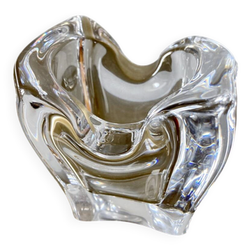 Cendrier en cristal de Bayel, années 1970