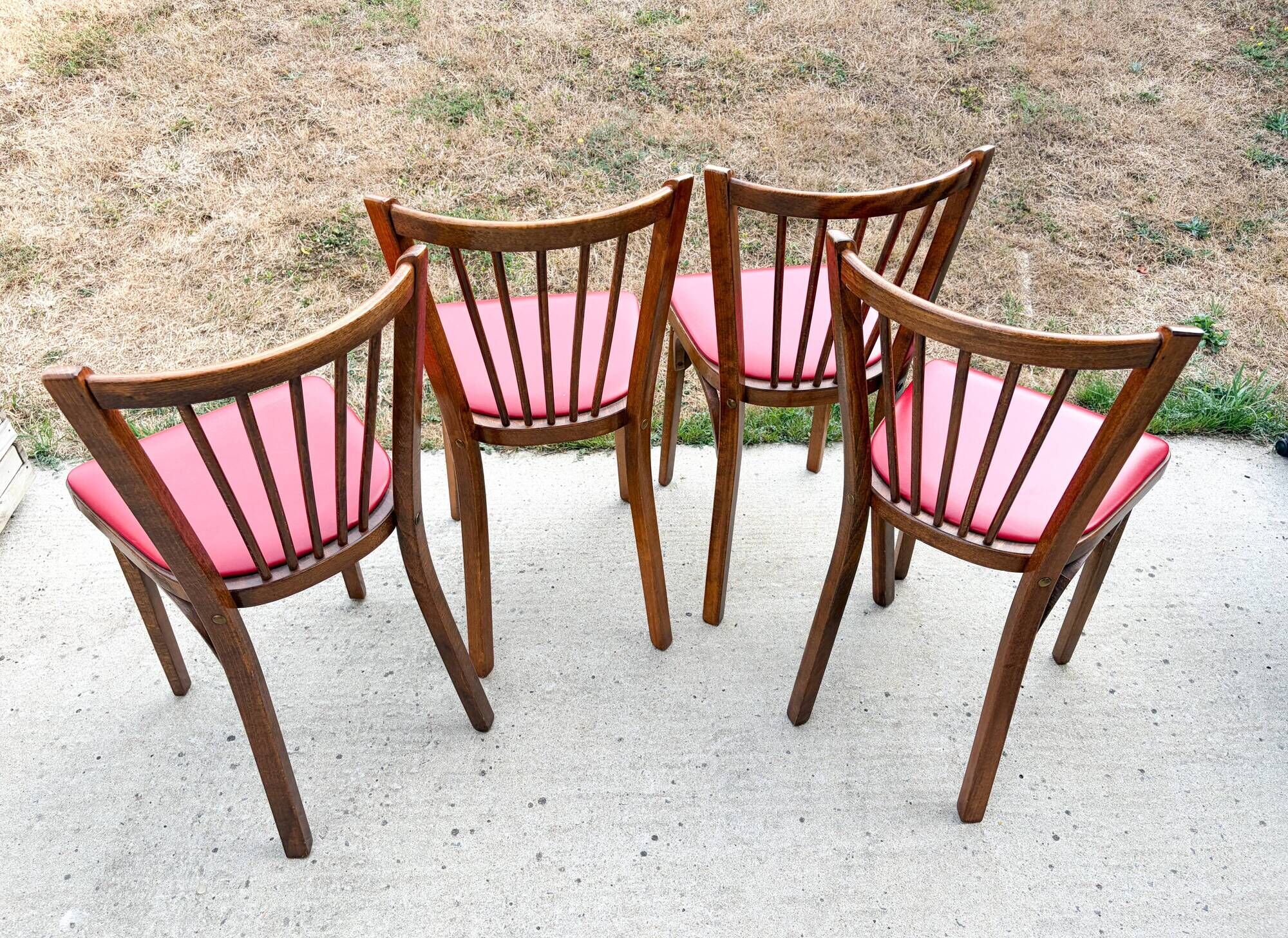 Set of 4 Baumann bistro chairs