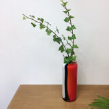 Red Italian Murano glass vase