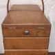 Vintage Worker Vintage Sewing Box on Feet