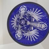Vase bleu cristallery of lorraine - large model