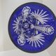Vase bleu cristallery of lorraine - large model