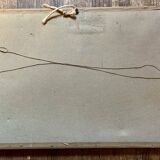 Vintage canvas 1970 signed Claude BLEYNIE, doves