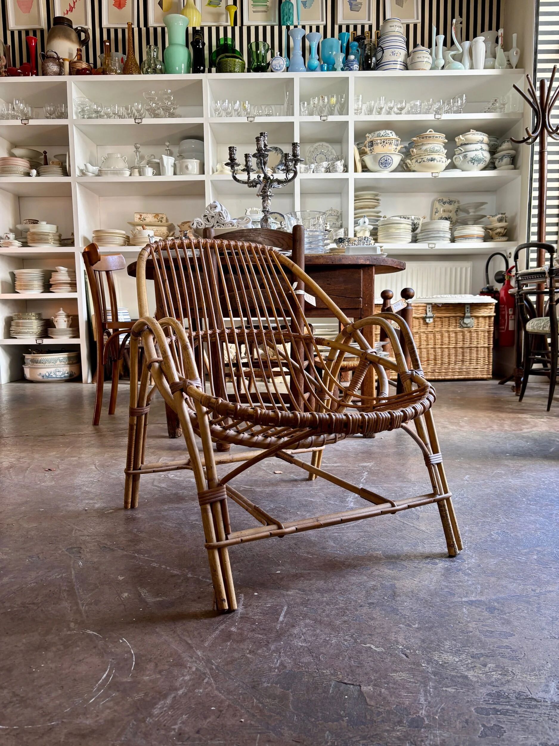 1960s rattan armchair no. 1