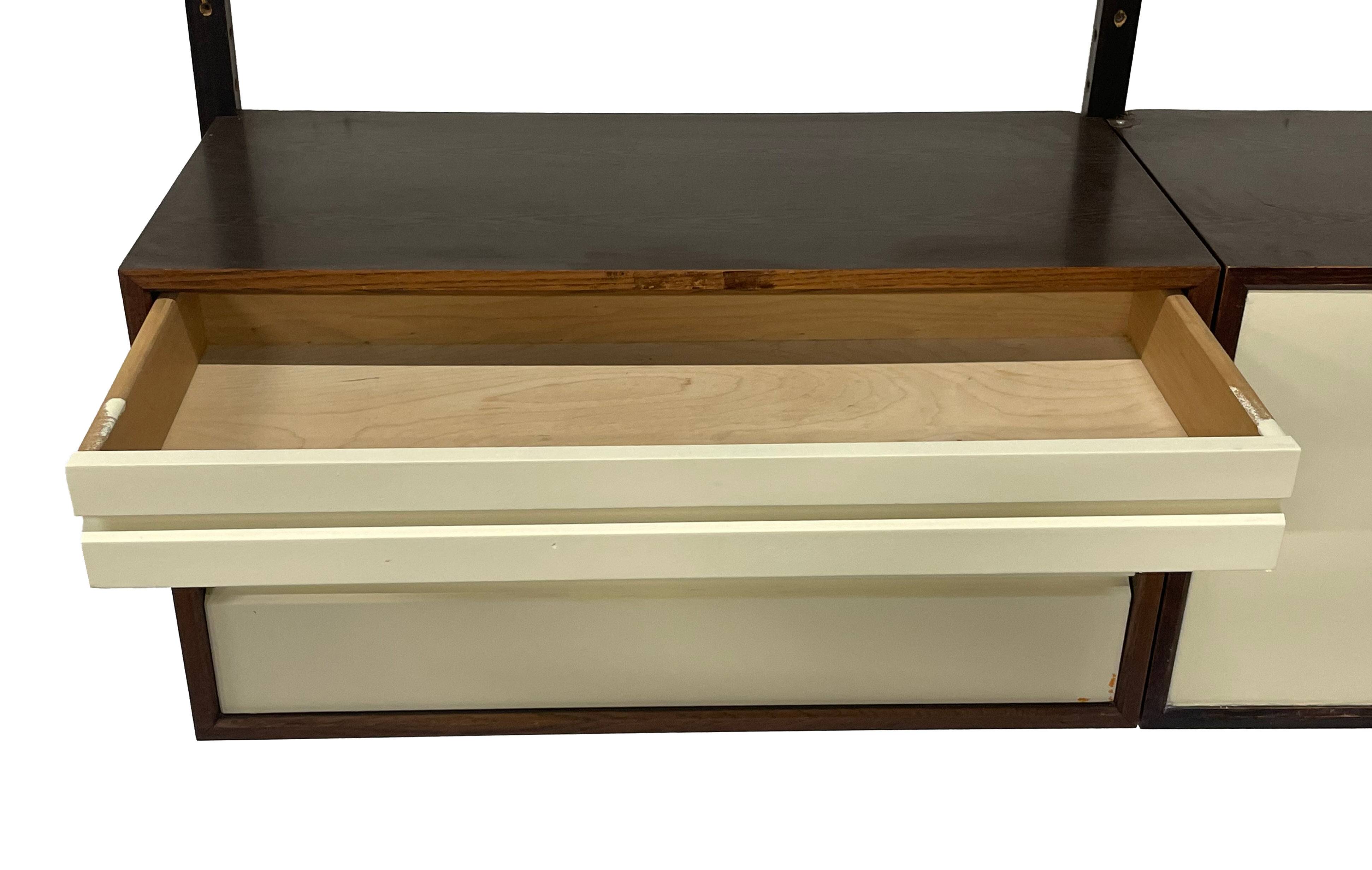 Vintage Poul Cadovius Royal System Wandsysteem Wenge