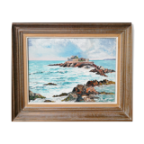 Oil on canvas sea