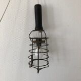 Wooden garage lamp from the 50s