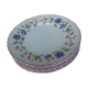 7 English faience plates
