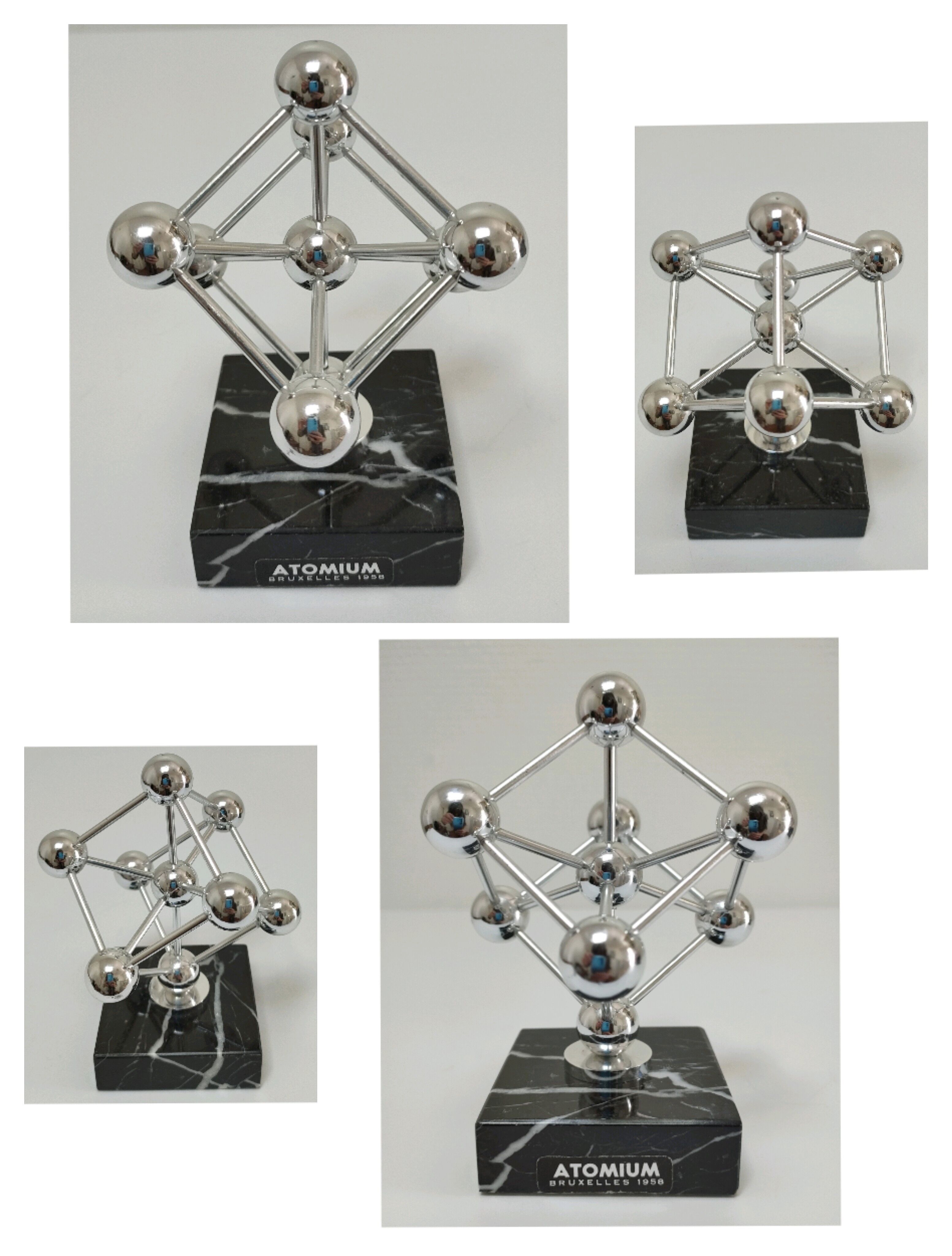 Clipboard atomium brussels metal marble vintage design