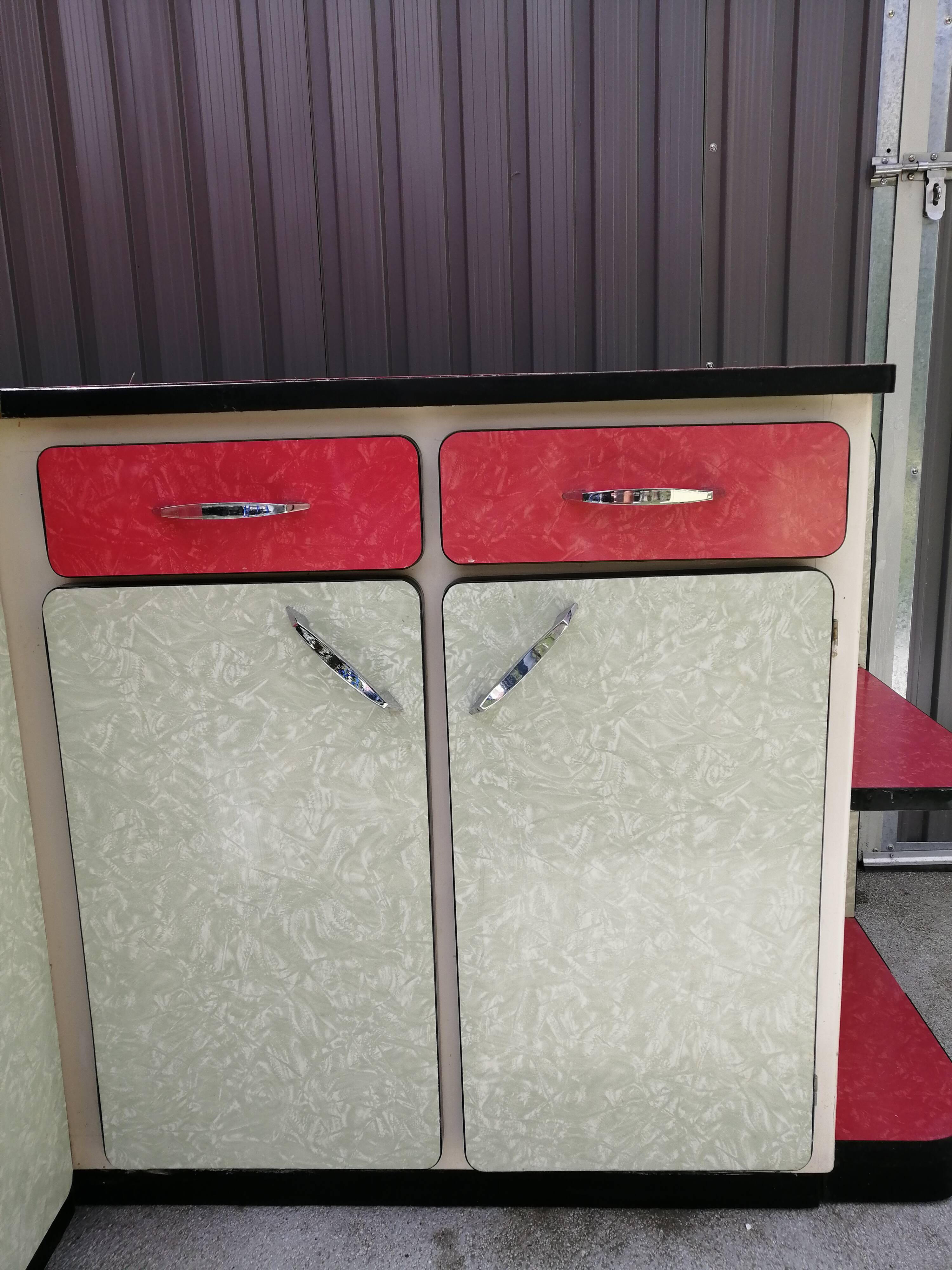 Kitchen buffet in formica 70s