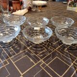 6 art deco dessert cups