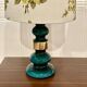 Pair of glass lamps, Scandinavian design, 1950s.