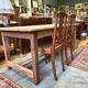 Old farmhouse table in solid wood with drawer – 182×76 cm –