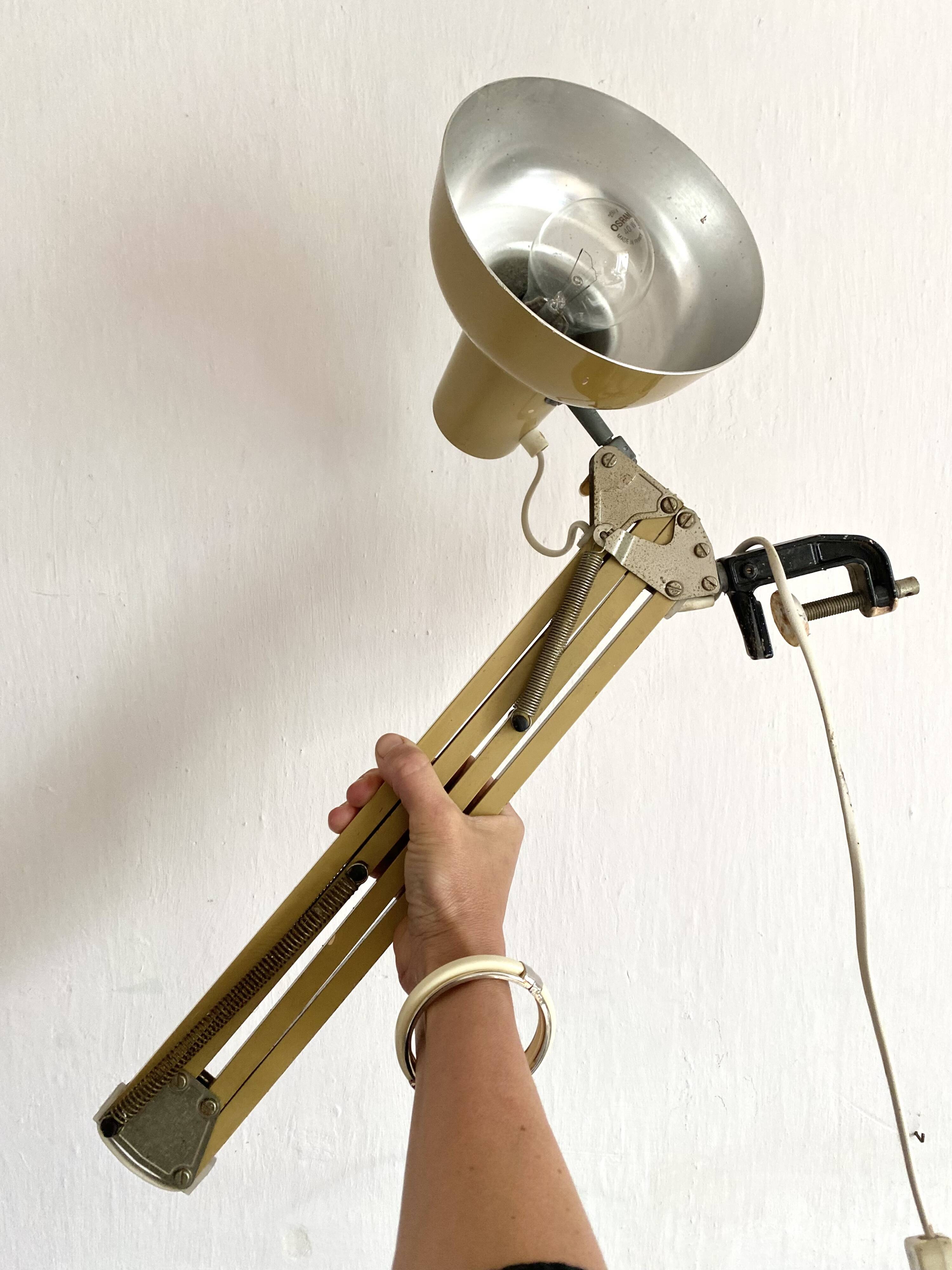 Architect desk lamp, 70s workshop