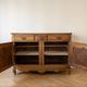 Buffet bas Louis XV en noyer clair 2 portes 3 tiroirs
