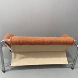 Chromed functionalist sofa by Viliam Chlebo, 1970´s, Czechoslovakia