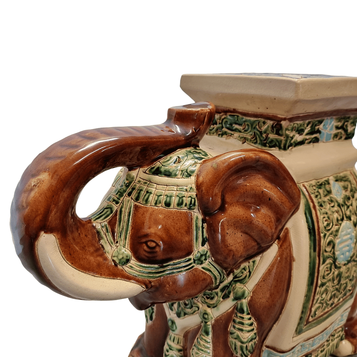 Vintage ceramic elephant from the 1970s