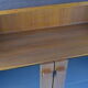 Vintage Danish bookcase / highboard with smoked glass doors