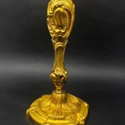 Very large five-light candelabra, in the Louis XV rocaille style, made of gilt bronze.