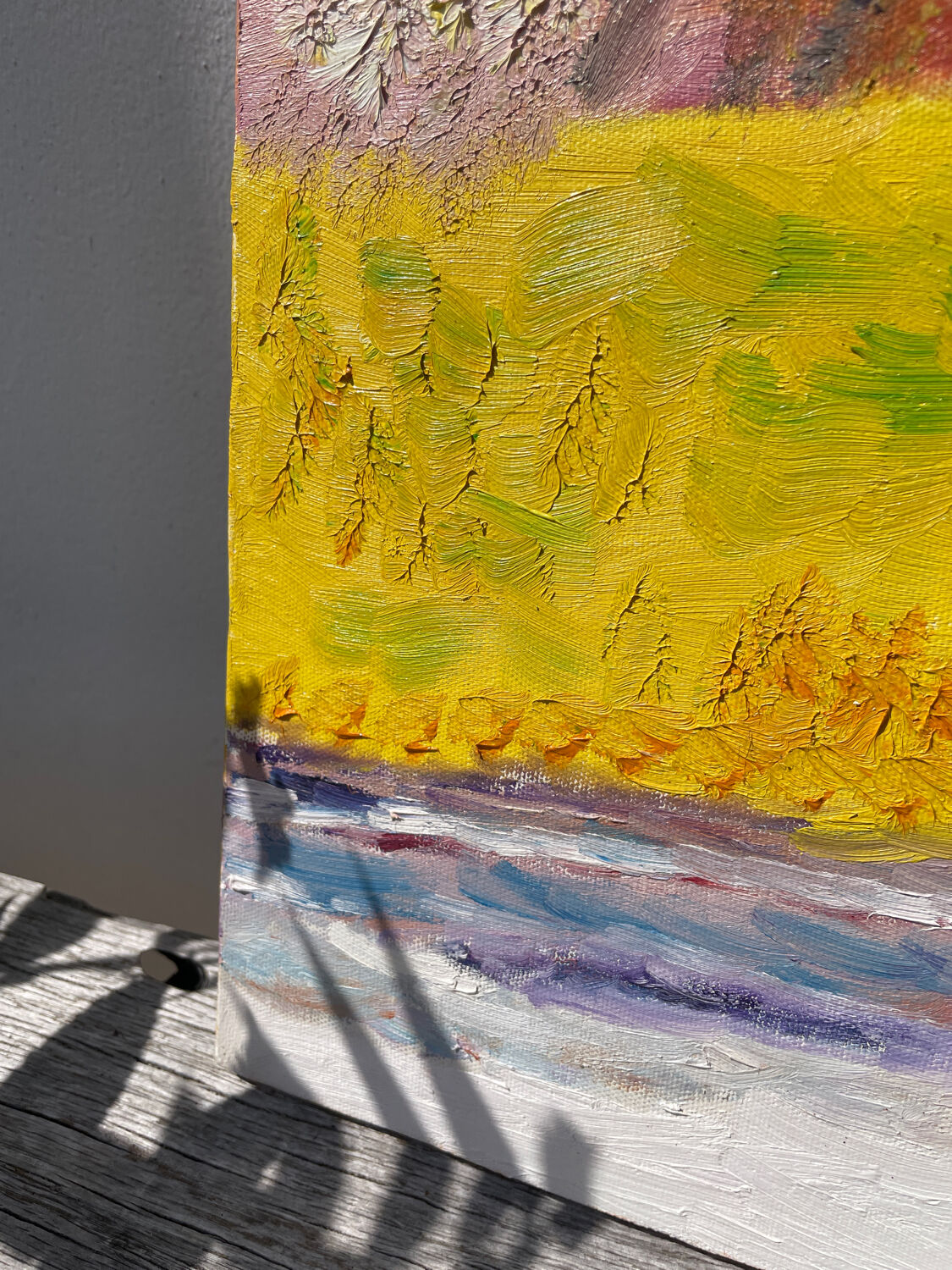 Still life painting with bouquet oil on canvas