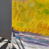 Still life painting with bouquet oil on canvas