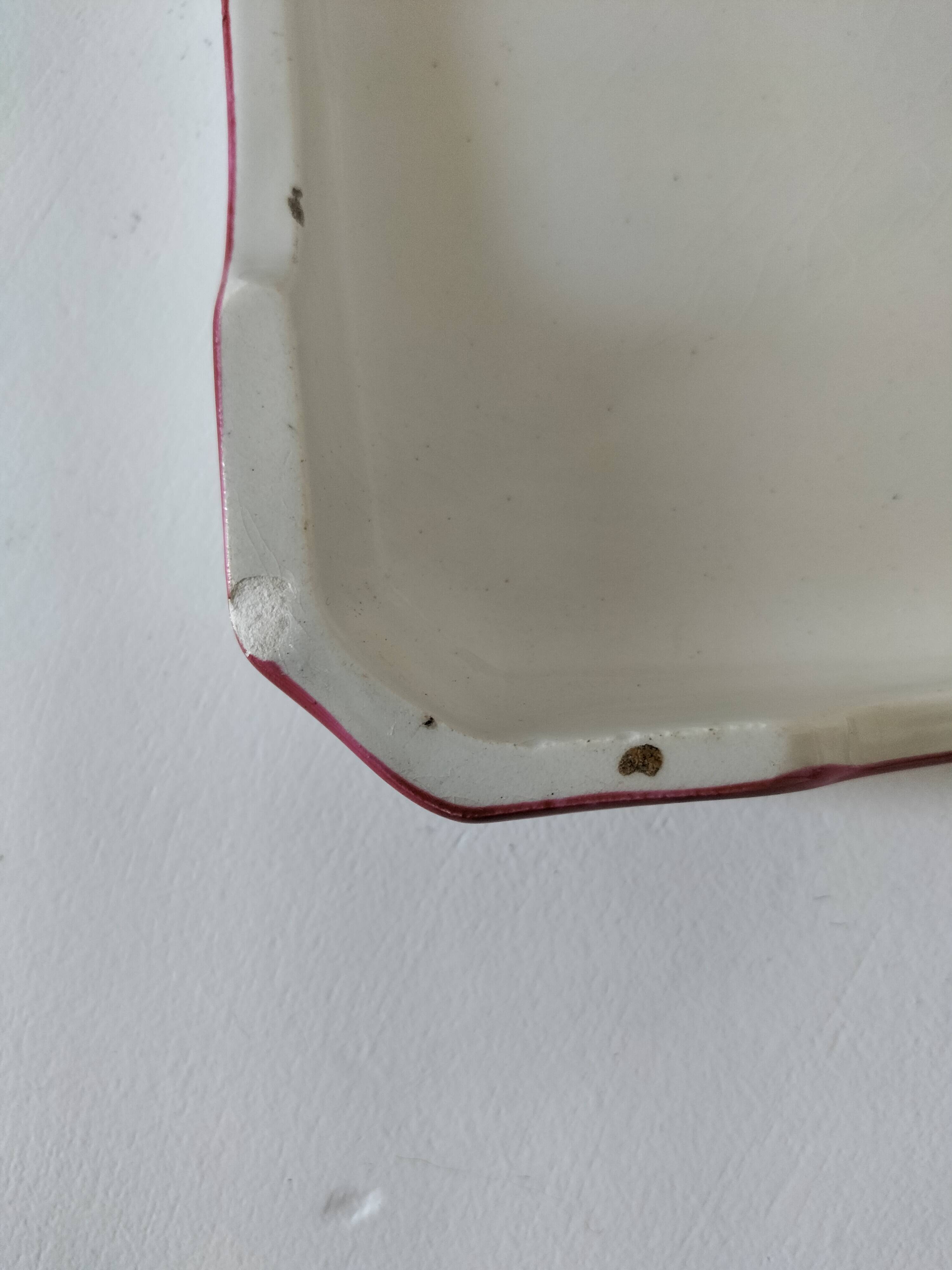 Antique KG Lunéville trivet – Hand-decorated floral design