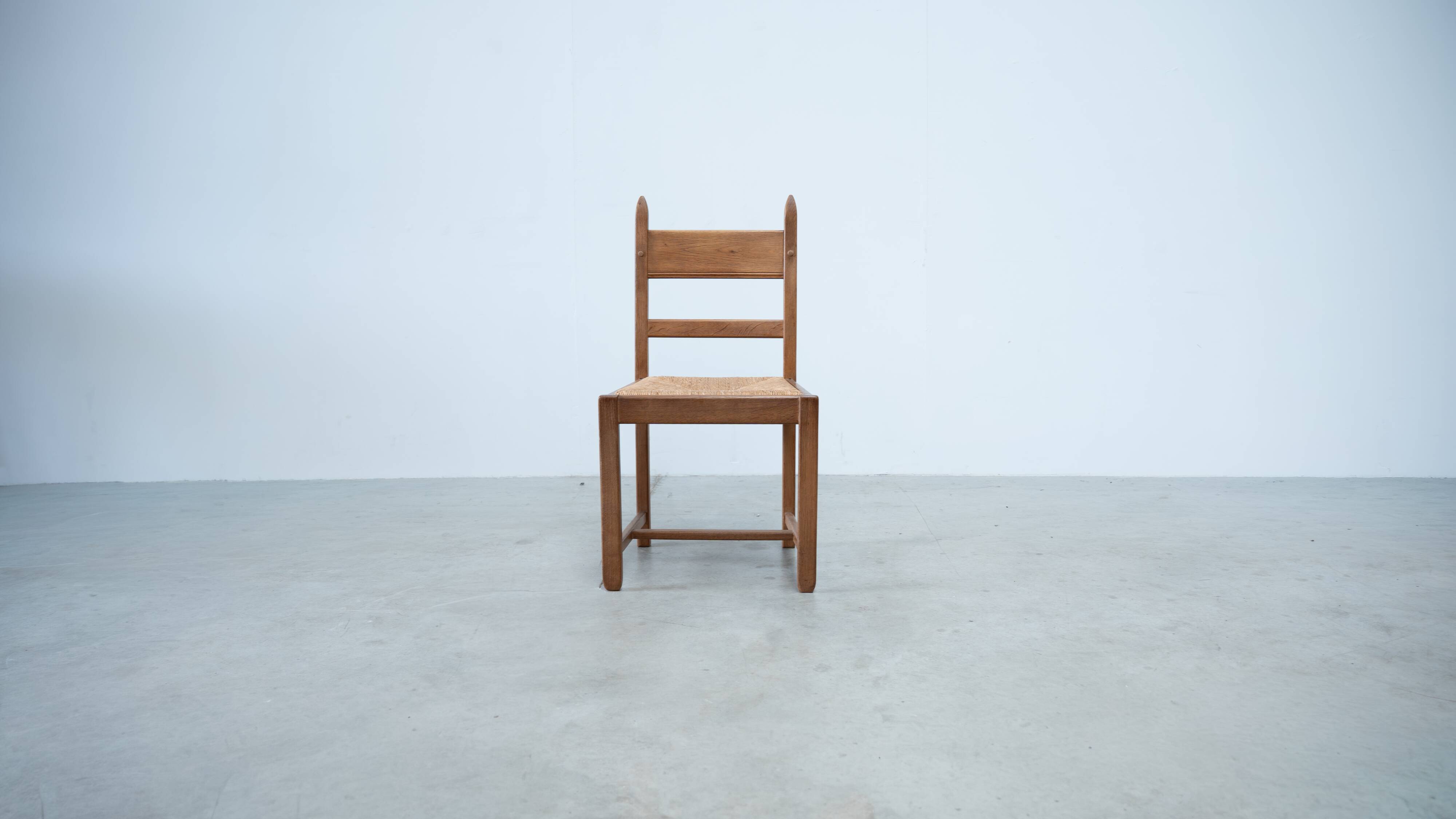 Set of six French dining chairs